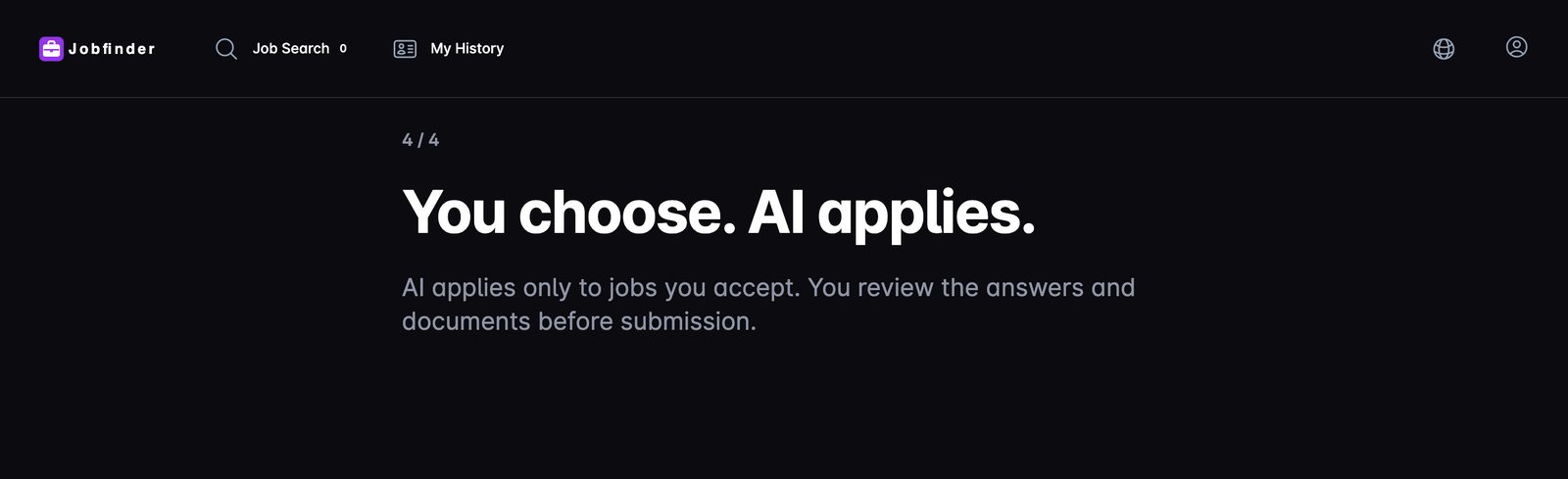 Jobfinder: You choose. AI applies.